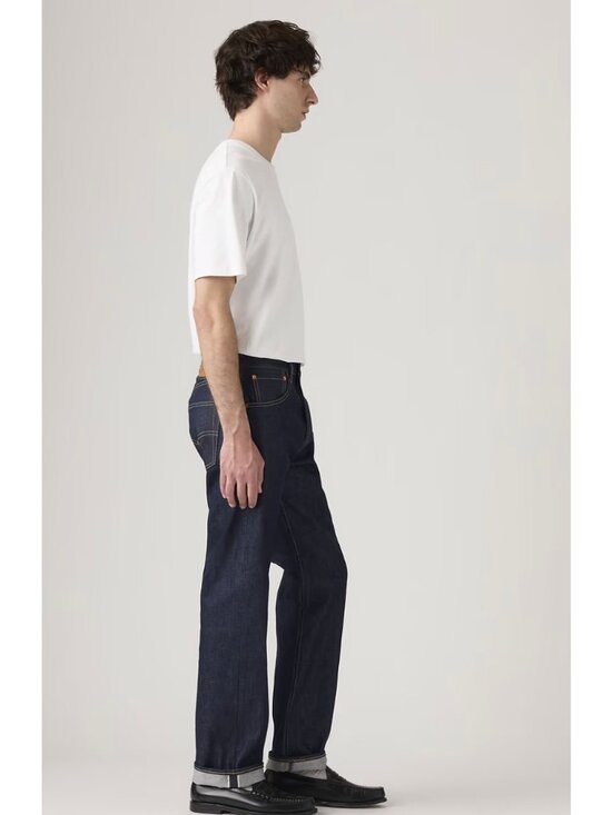 New Levi's Premium Men's 30x32 501 Original Selvedge Jeans Hudson Dar Wash - Picture 3 of 7